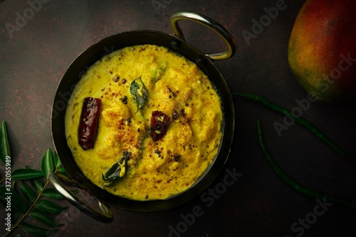 Ripe Mango curry / Mambazha Pulissery - Kerala Yogurt based mango curryR photo