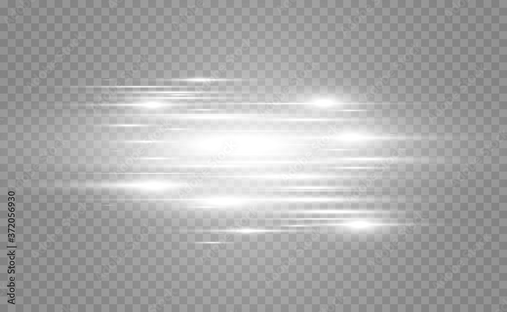 Vector light special effect. Luminous stripes on a transparent background. Vector light special effect. Luminous stripes on a transparent background.