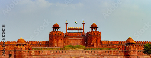 Red Fort is a historic fort UNESCO world Heritage Site at Delhi.