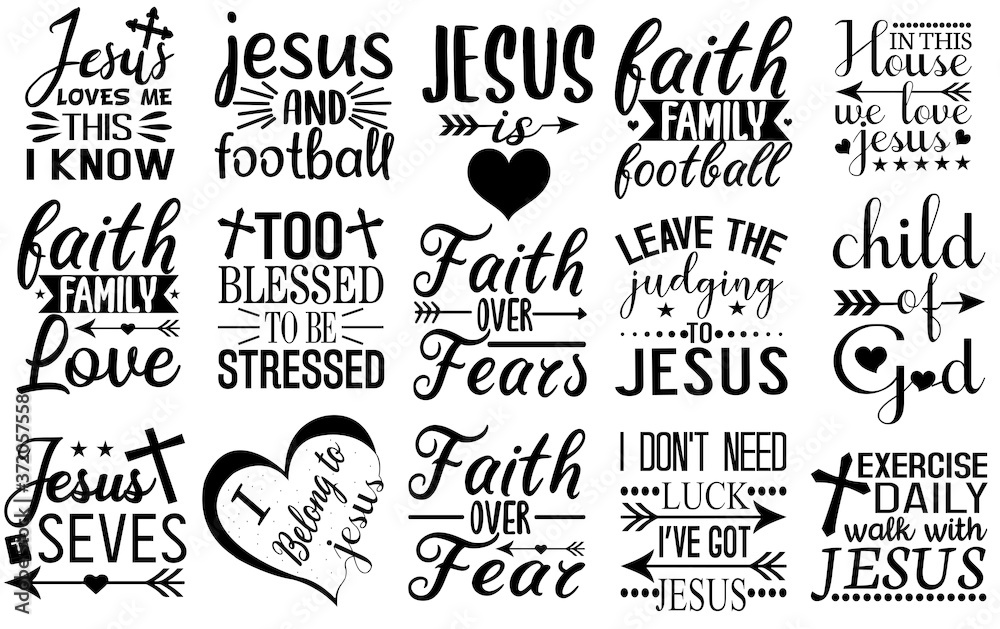 Jesus SVG, Jesus cut file Bundle, Christian cut file quotes Christian