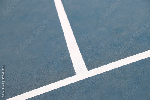 Court lines on a tennis court © joescarnici