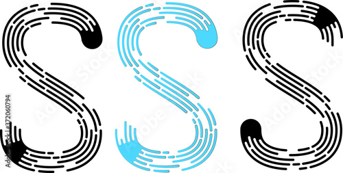 S Letter Logo. S Letter Design. Vector alphabet S. letter logo. Initial letter logo S