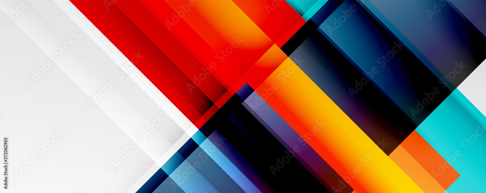 Geometric abstract backgrounds with shadow lines, modern forms, rectangles, squares and fluid gradients. Bright colorful stripes cool backdrops Geometric abstract backgrounds with shadow lines, modern forms, rectangles, squares and fluid gradients. Bright colorful stripes cool backdrops