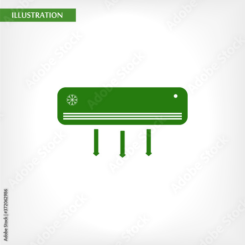 Conditioning  vector icon , lorem ipsum Flat design