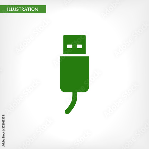 Flash drive  vector icon  , lorem ipsum Flat design