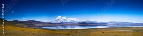 Lake in Tibet. Panorama.
