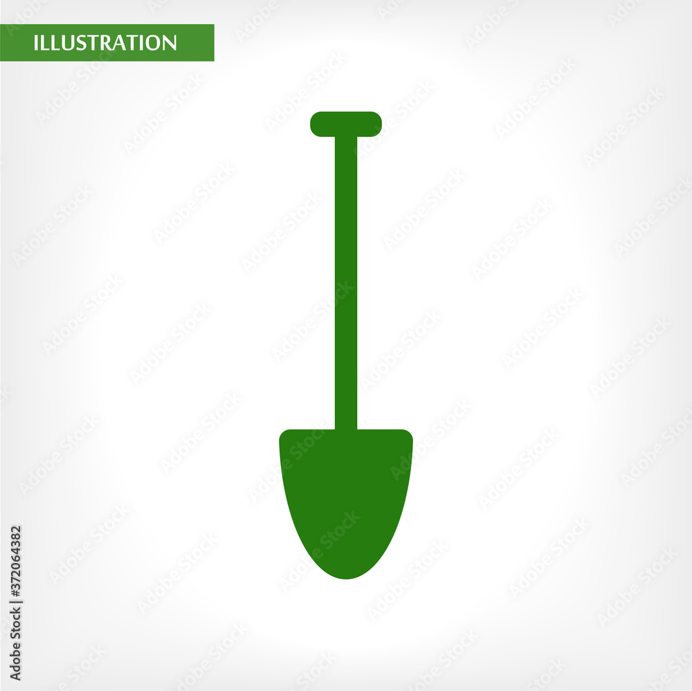 Shovel vector icon , lorem ipsum Flat design Shovel vector icon , lorem ipsum Flat design