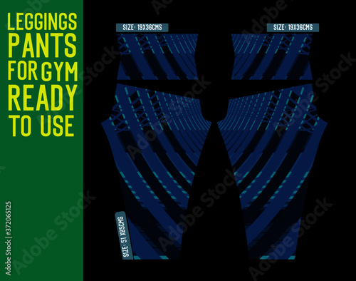 fitness leggings pants vector with mold and ready to use 
