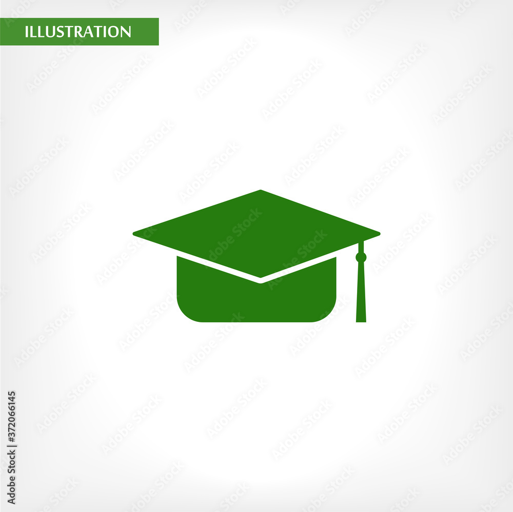 Graduation cap vector icon , lorem ipsum Flat design Graduation cap vector icon , lorem ipsum Flat design