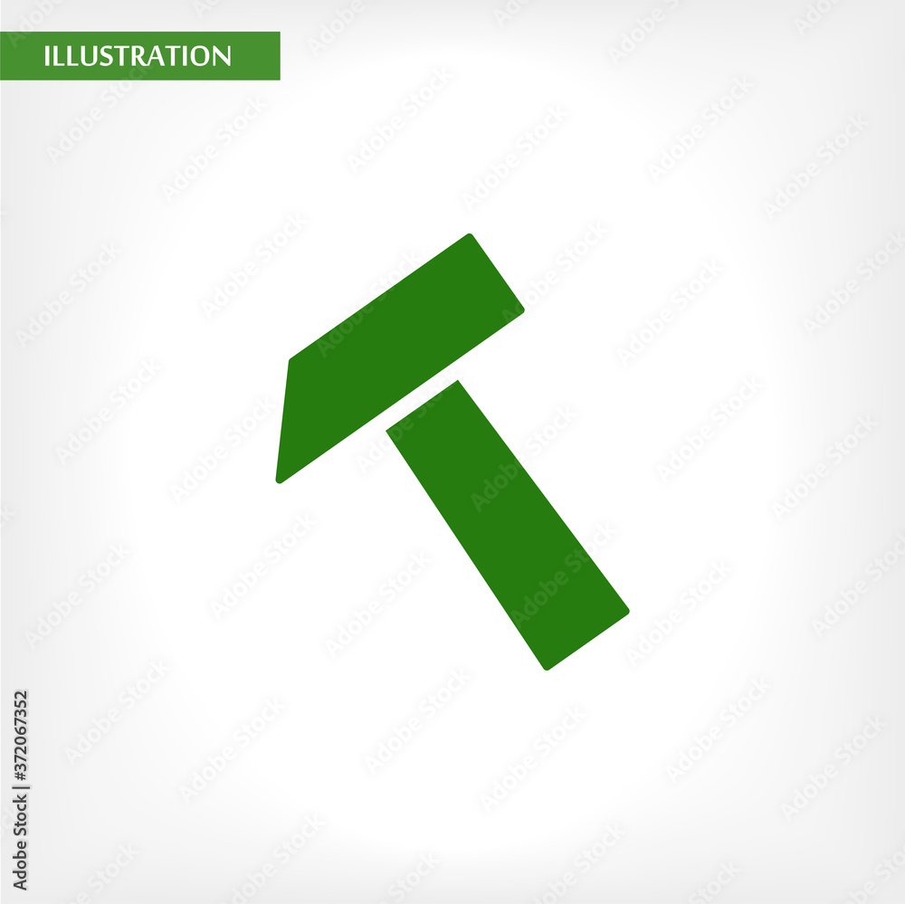 Hammer vector icon , lorem ipsum Flat design Hammer vector icon , lorem ipsum Flat design
