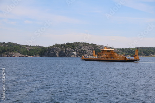 Fototapeta Naklejka Na Ścianę i Meble -  Ferry to Lysekil in Sweden, Scandinavia