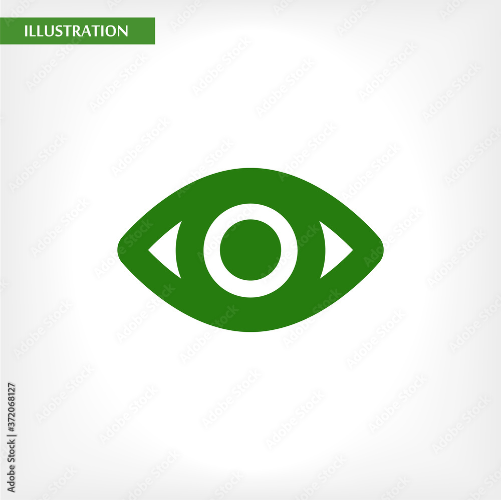Eye  vector icon , lorem ipsum Flat design