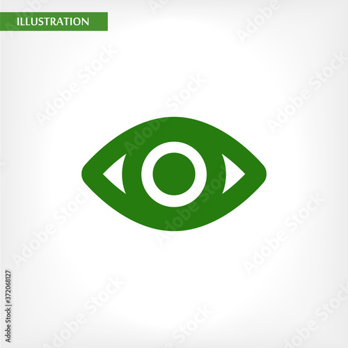 Eye vector icon , lorem ipsum Flat design