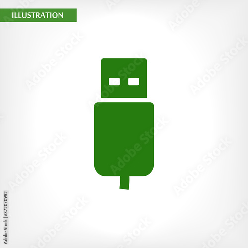 Flash drive  vector icon  , lorem ipsum Flat design