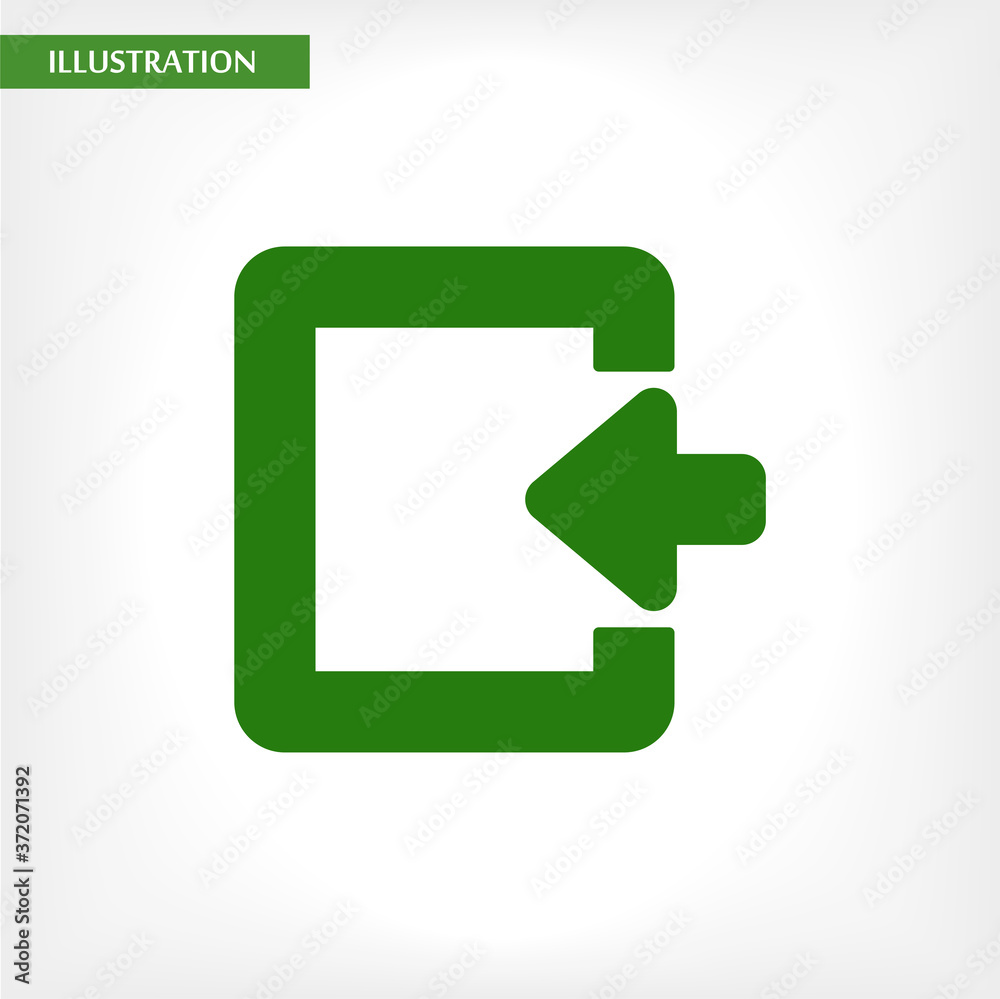 ENTRANCE vector icon , lorem ipsum Flat design ENTRANCE vector icon , lorem ipsum Flat design