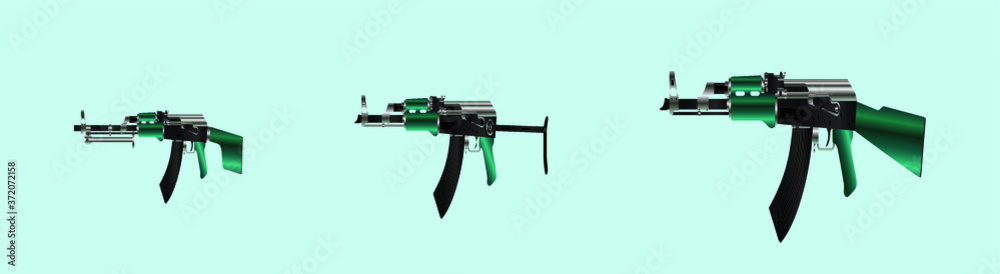 set of gun icon design template with various models. vector illustration set of gun icon design template with various models. vector illustration