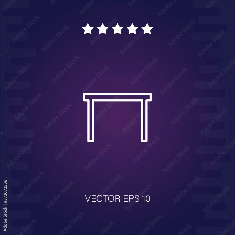 table vector icon modern illustration table vector icon modern illustration