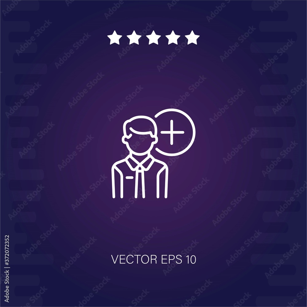 add user vector icon modern illustration add user vector icon modern illustration