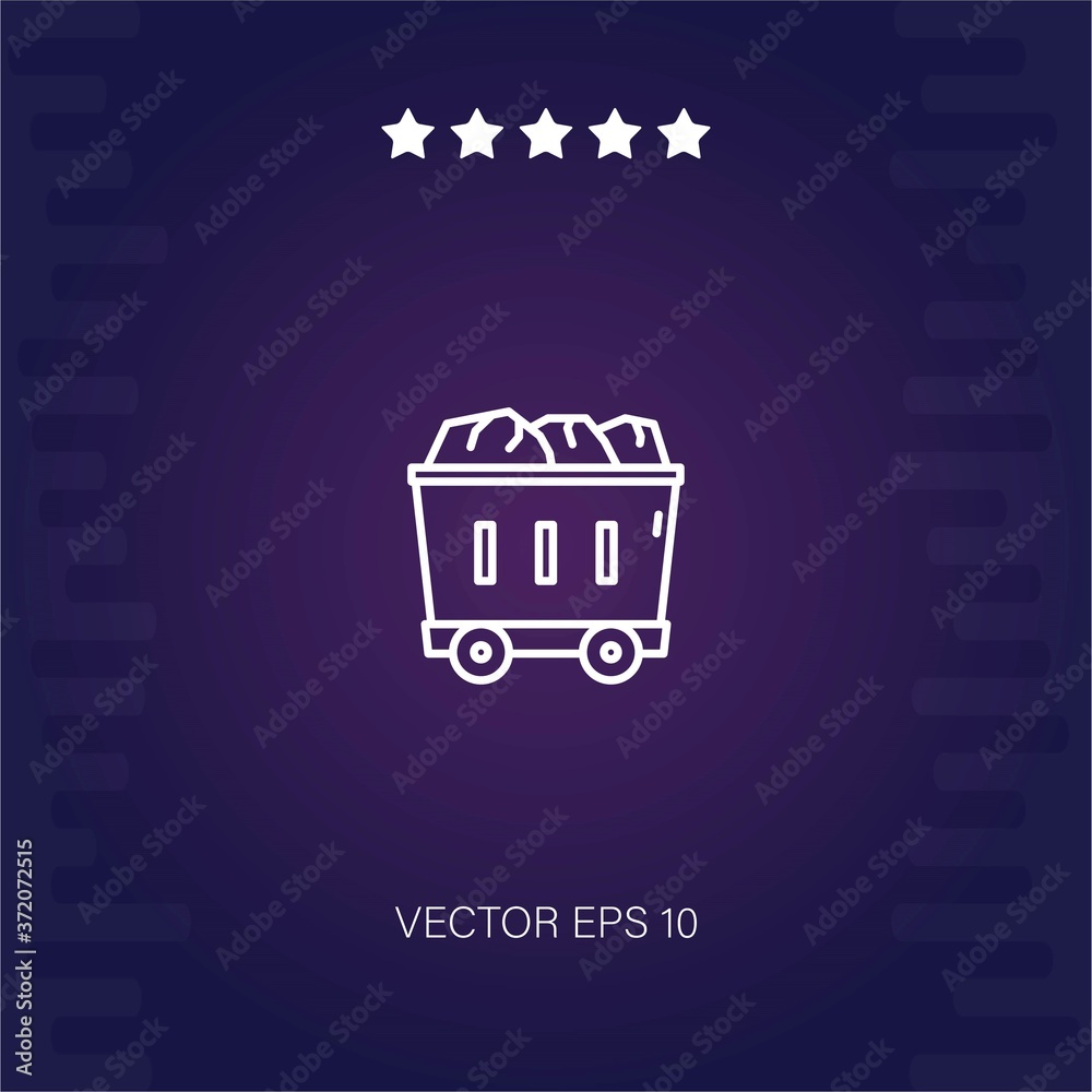 coal vector icon modern illustration coal vector icon modern illustration