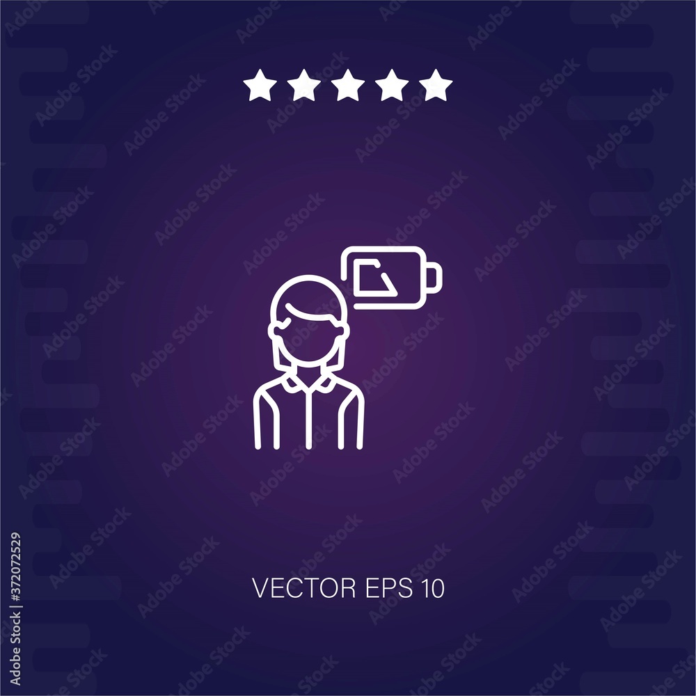 employee vector icon modern illustration employee vector icon modern illustration
