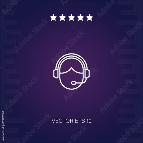 customer service vector icon modern illustration