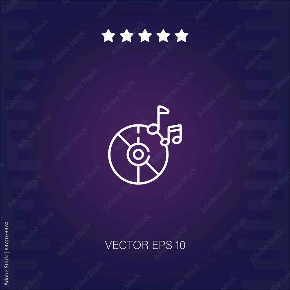 music vector icon modern illustration music vector icon modern illustration