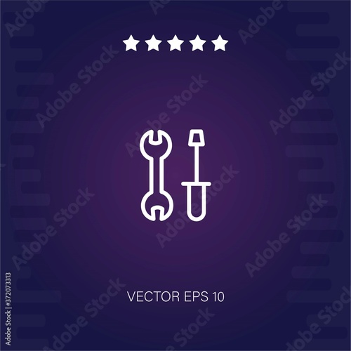 tools vector icon modern illustration