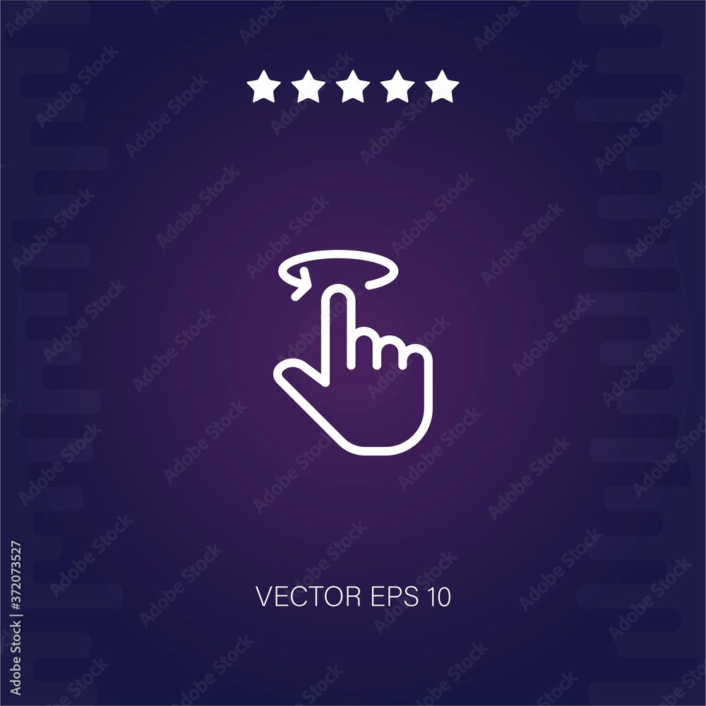 swipe vector icon modern illustration