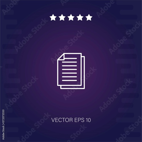 documents vector icon modern illustration