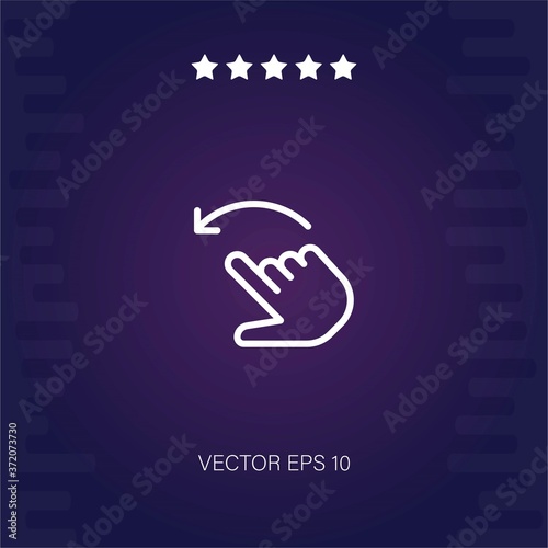 rotate vector icon modern illustration