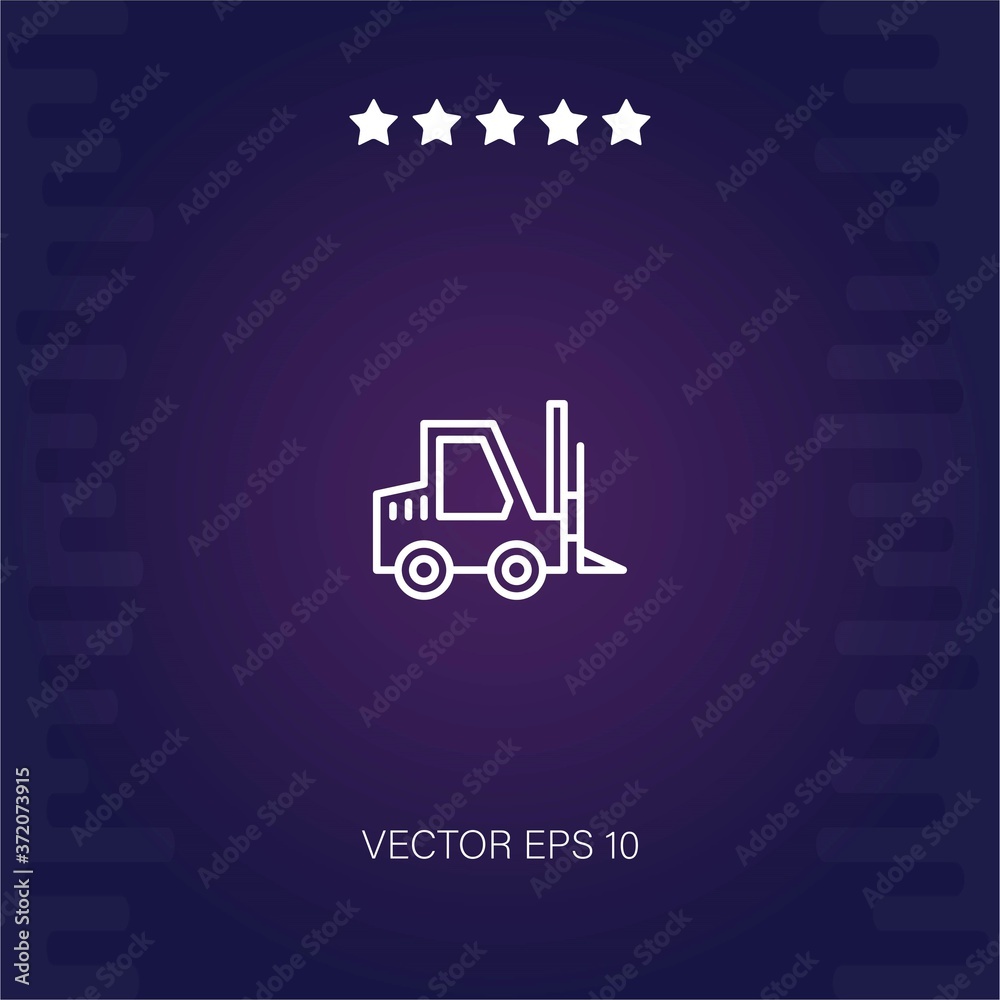 forklift vector icon modern illustration