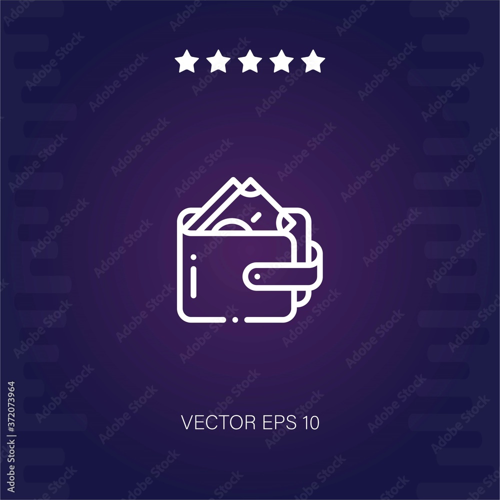 wallet vector icon modern illustration wallet vector icon modern illustration