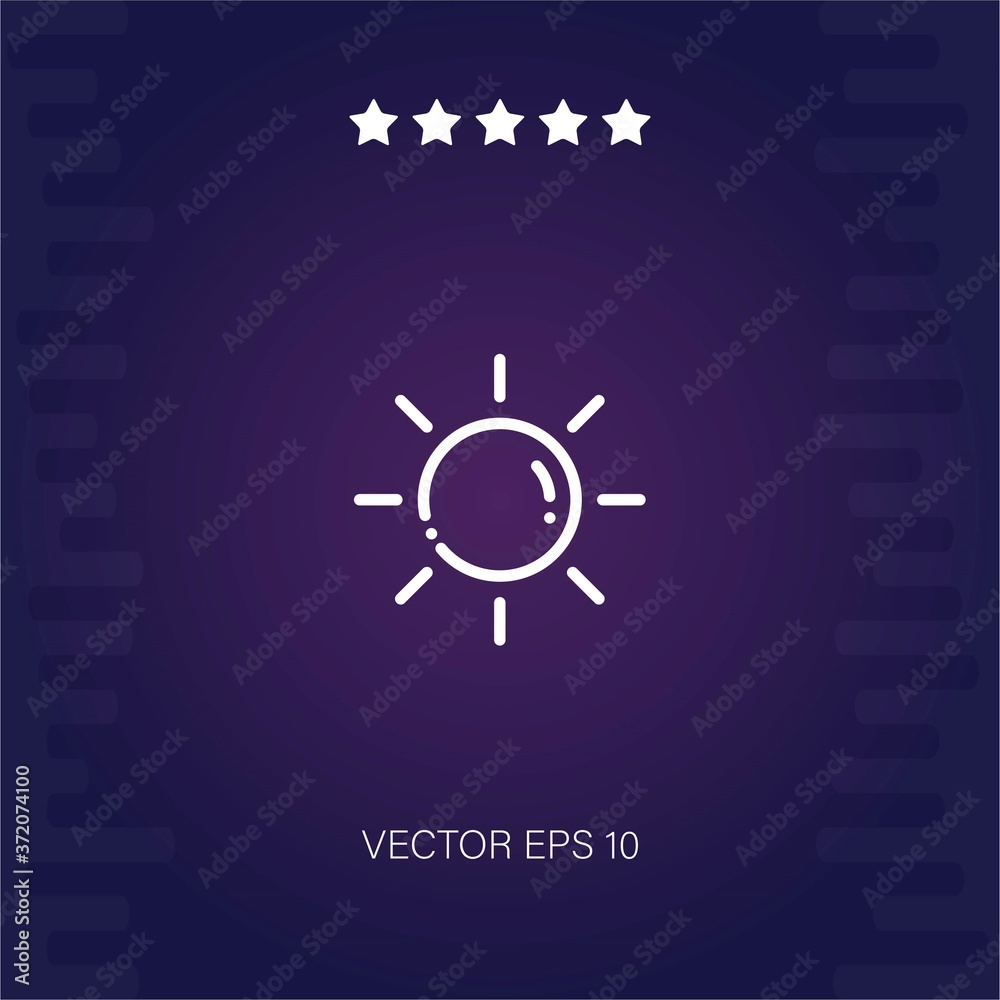 sun vector icon modern illustration sun vector icon modern illustration