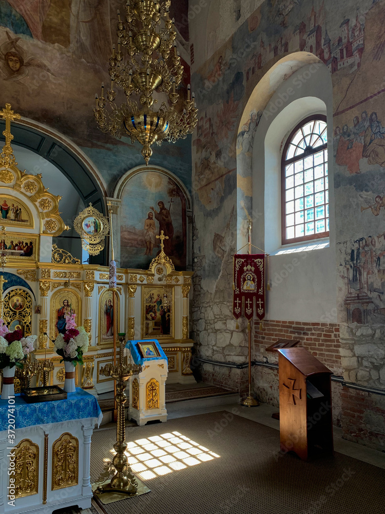 Cerkiew Zaśnięcia Przenajświętszej Bogurodzicy w Szczebrzeszynie. Fragment Ikonostasu
