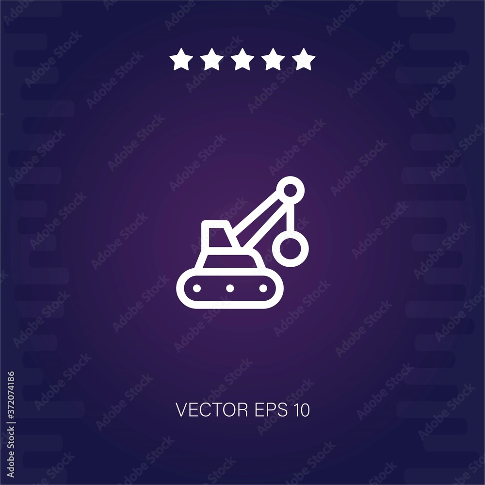demolition vector icon modern illustration demolition vector icon modern illustration