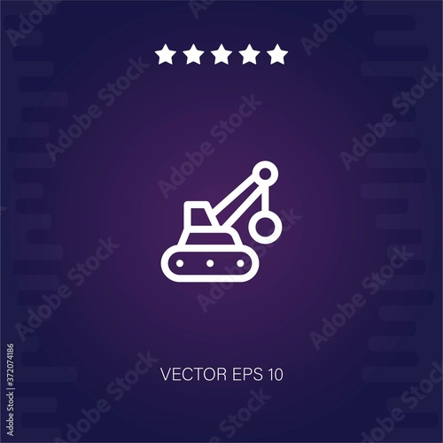 demolition vector icon modern illustration