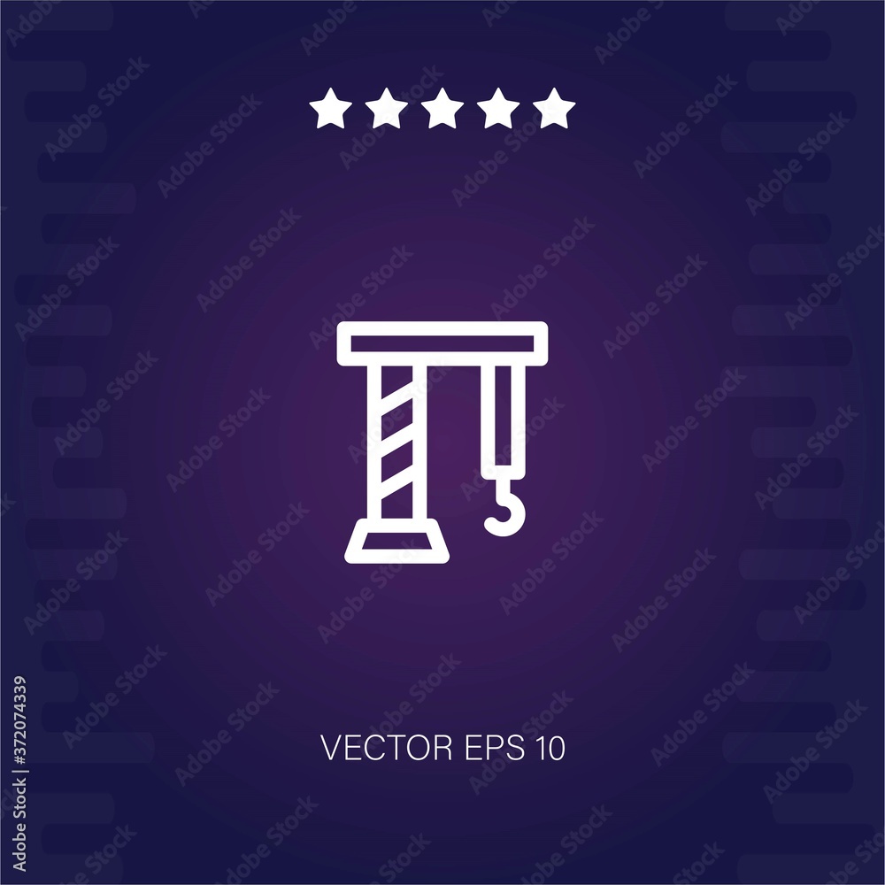 derrick vector icon modern illustration derrick vector icon modern illustration