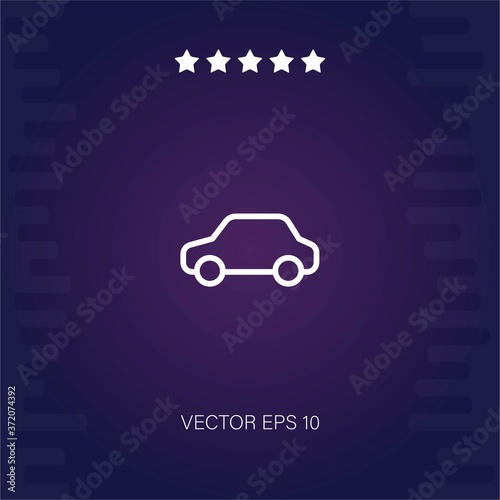 car vector icon modern illustration