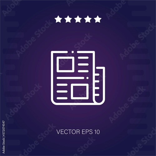 news vector icon modern illustration