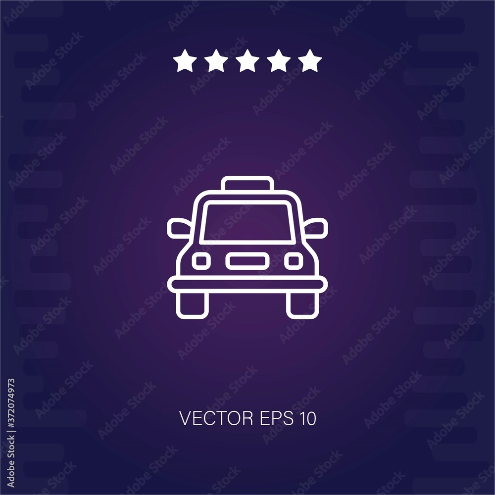 taxi vector icon modern illustration taxi vector icon modern illustration