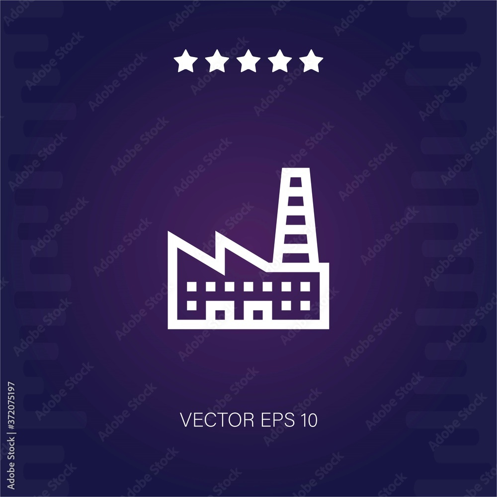 factory vector icon modern illustration factory vector icon modern illustration