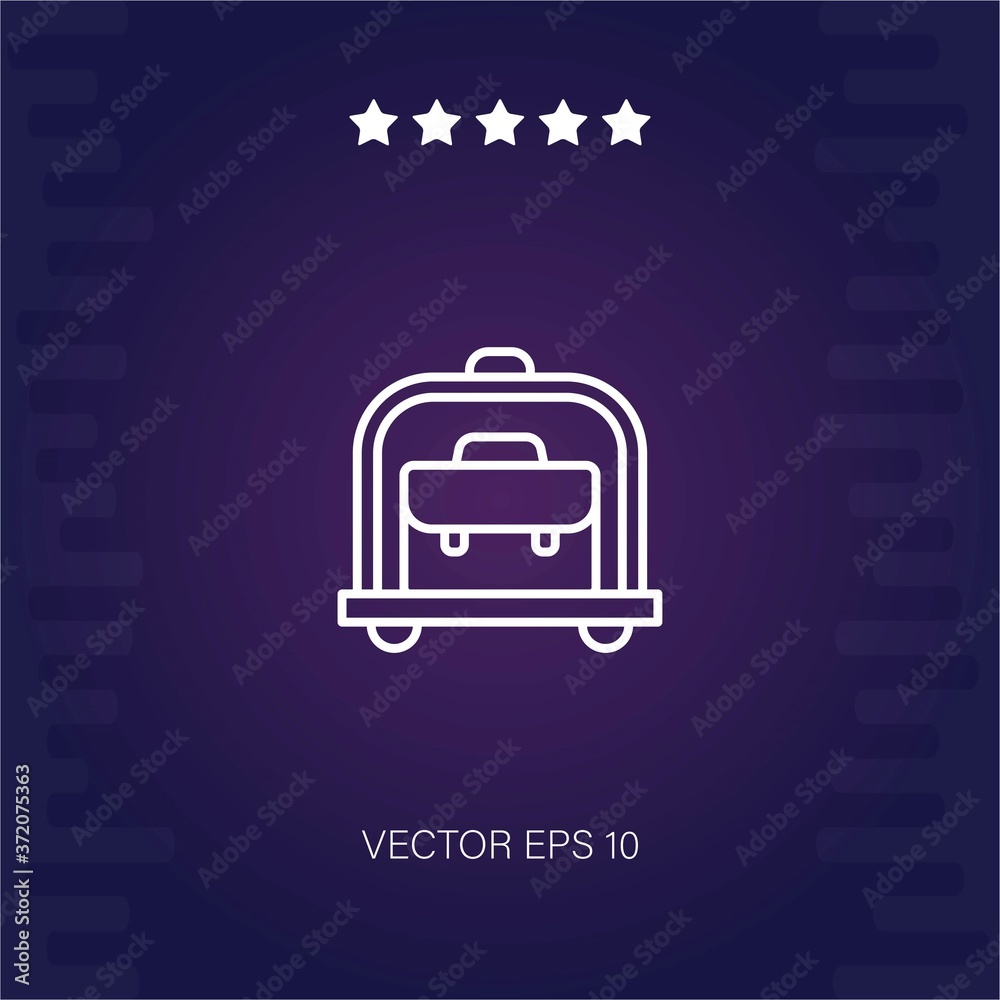 trolley vector icon modern illustration