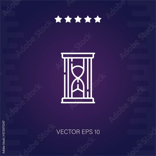 sandclock vector icon modern illustration