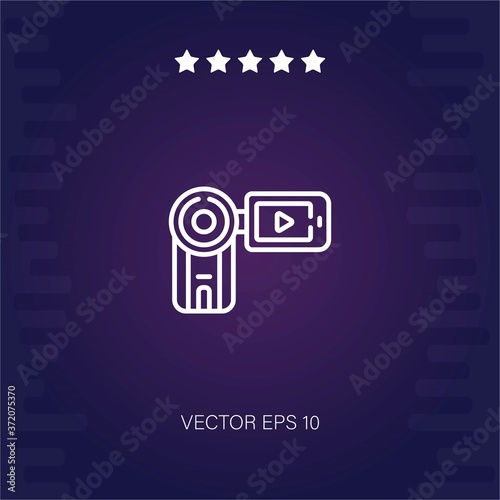 videocamera vector icon modern illustration