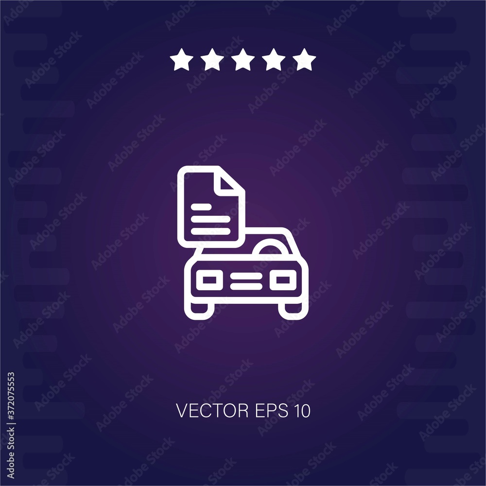 car vector icon modern illustration car vector icon modern illustration