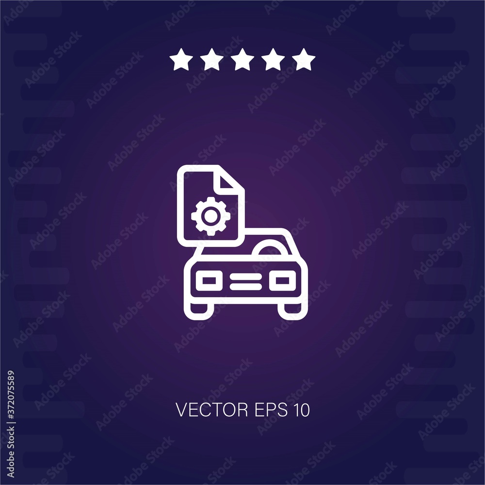 car vector icon modern illustration car vector icon modern illustration