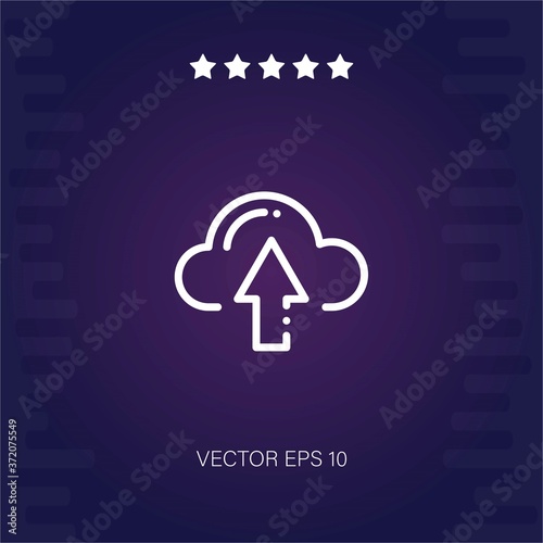 upload vector icon modern illustration