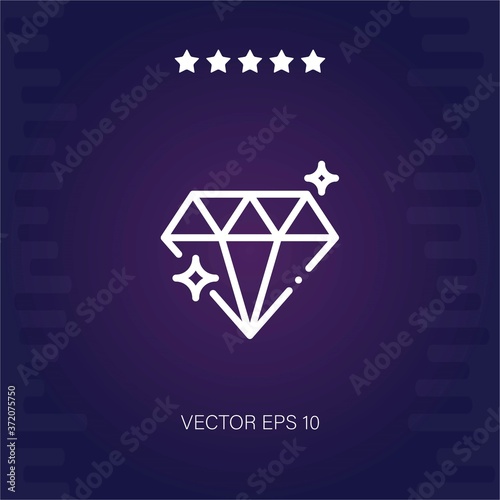 diamond vector icon modern illustration