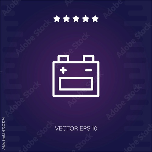 battery vector icon modern illustration