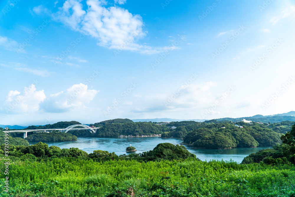 長崎県西海市　西海橋の見える風景